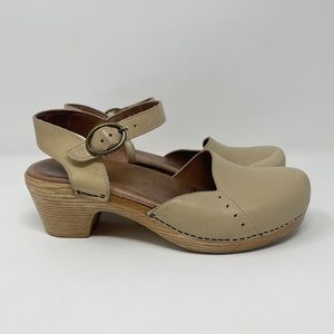 Dansko Maisie Clog Heels Leather